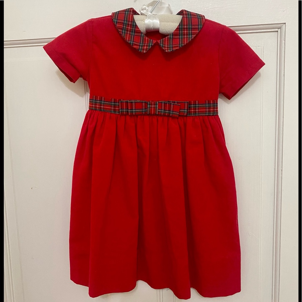 Christmas corduroy girl dress (18 Months)